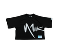 NWG OVERSIZED BOXY MESH CROP JERSEY / BLACK